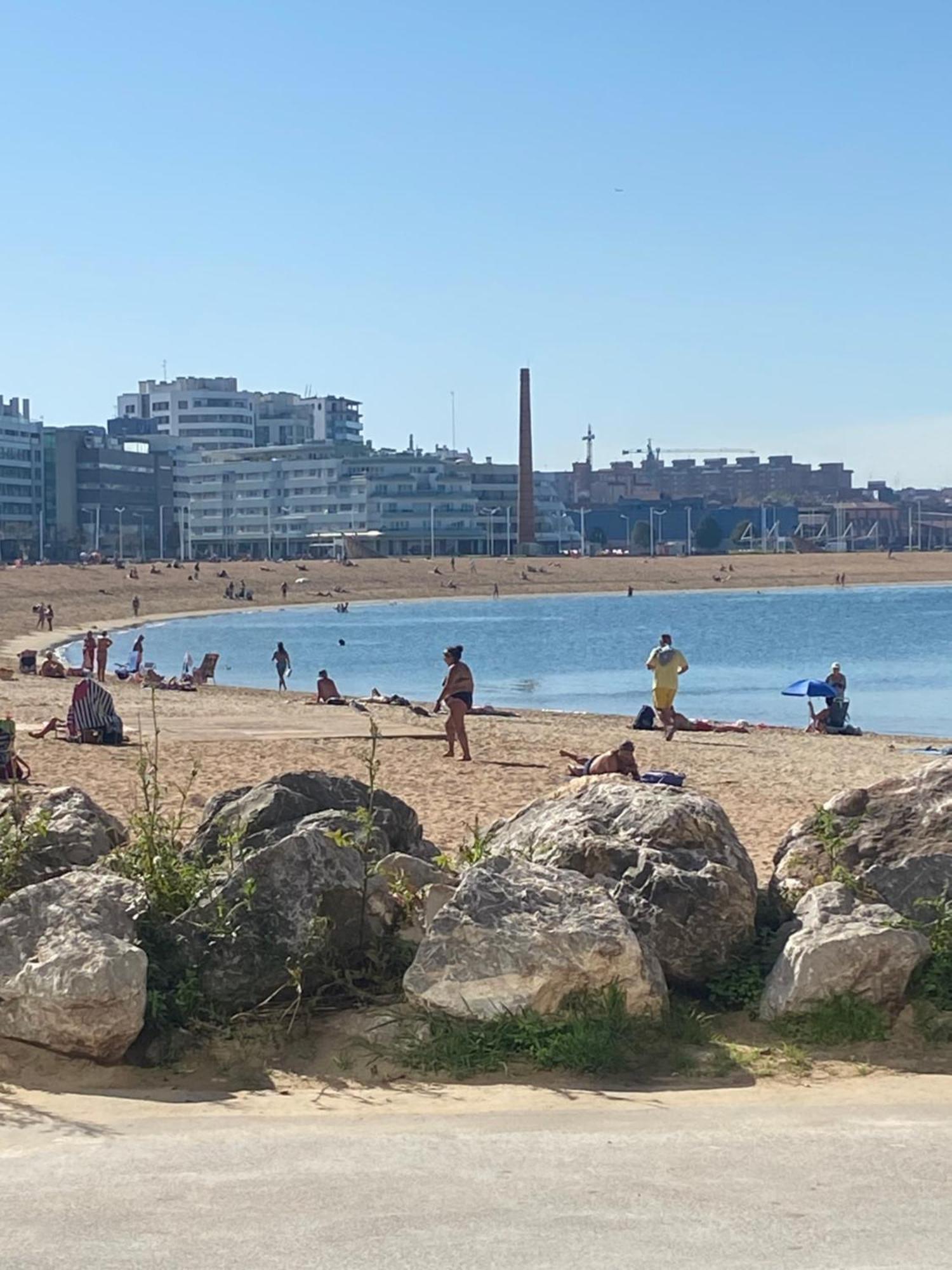 Poniente Beach Gijón Exterior foto